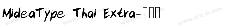 MideaType Thai Extra字体转换